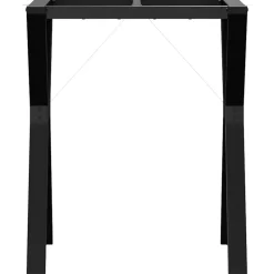 vidaXL Accesorios Para Mesas-Patas de mesa de comedor estructura Y acero 60x50x73 cm