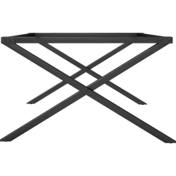vidaXL Accesorios Para Mesas-Patas de mesa de centro estructura X acero 70x60x43 cm