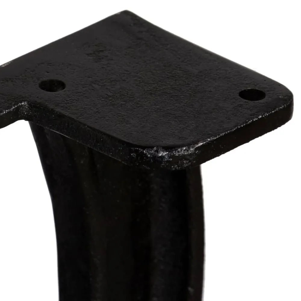 vidaXL Patas de mesa de comedor 2 uds estructura X hierro fundido New