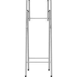vidaXL Accesorios Para Mesas-Patas de mesa plegables acero galvanizado plata 45x53x108 cm