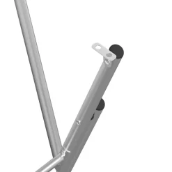 vidaXL Accesorios Para Mesas-Patas de mesa plegables acero galvanizado plata 45x53x108 cm