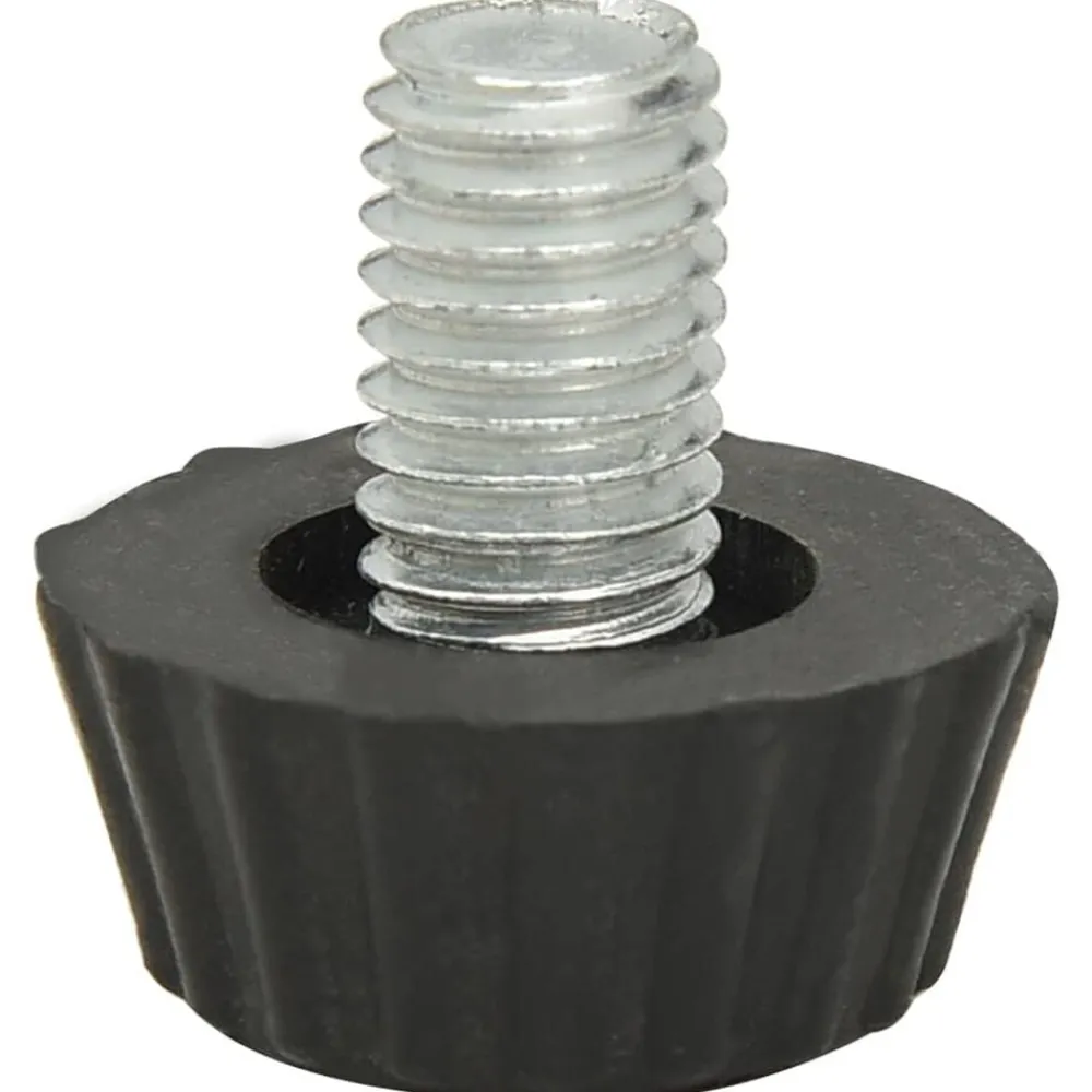vidaXL Patas de mueble regulables M8 18 unidades negro