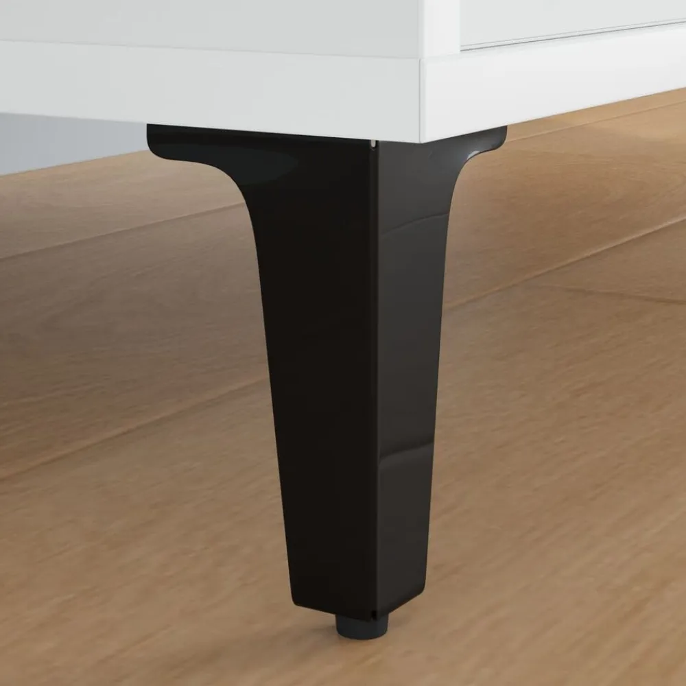 vidaXL Patas de Muebles 2 pcs Negro 54,1 x 54,1 x 100 mm Hierro Sale