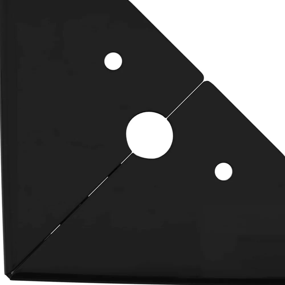 vidaXL Patas de Muebles 2 pcs Negro 54,1 x 54,1 x 100 mm Hierro Sale