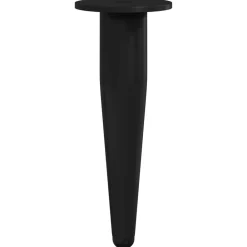 vidaXL Accesorios De Bricolaje-Patas de Muebles 2 pcs Negro Ø 40 x 98 mm Hierro