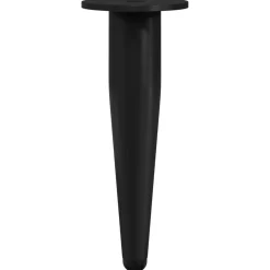 vidaXL Accesorios De Bricolaje-Patas de Muebles 2 pcs Negro Ø 40 x 98 mm Hierro