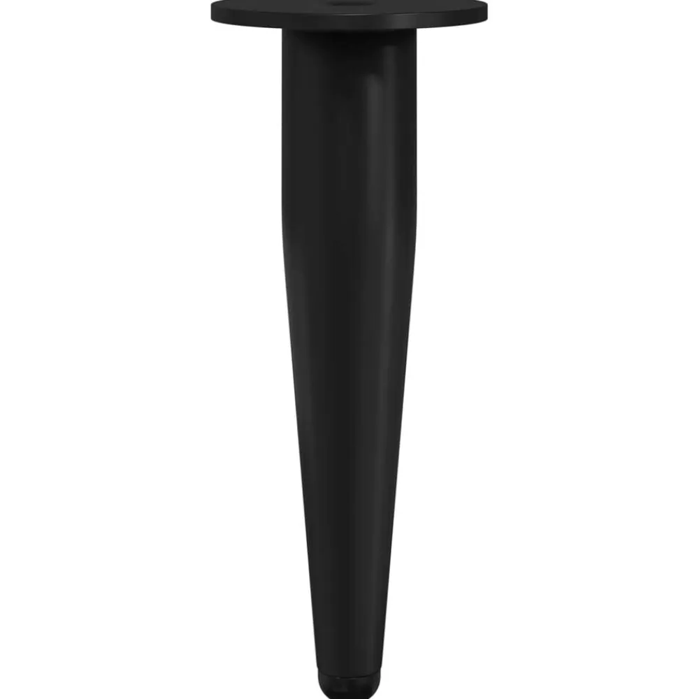 vidaXL Accesorios De Bricolaje-Patas de Muebles 2 pcs Negro Ø 40 x 98 mm Hierro