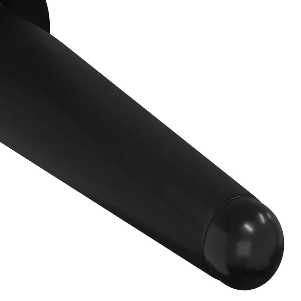 vidaXL Accesorios De Bricolaje-Patas de Muebles 2 pcs Negro Ø 40 x 98 mm Hierro