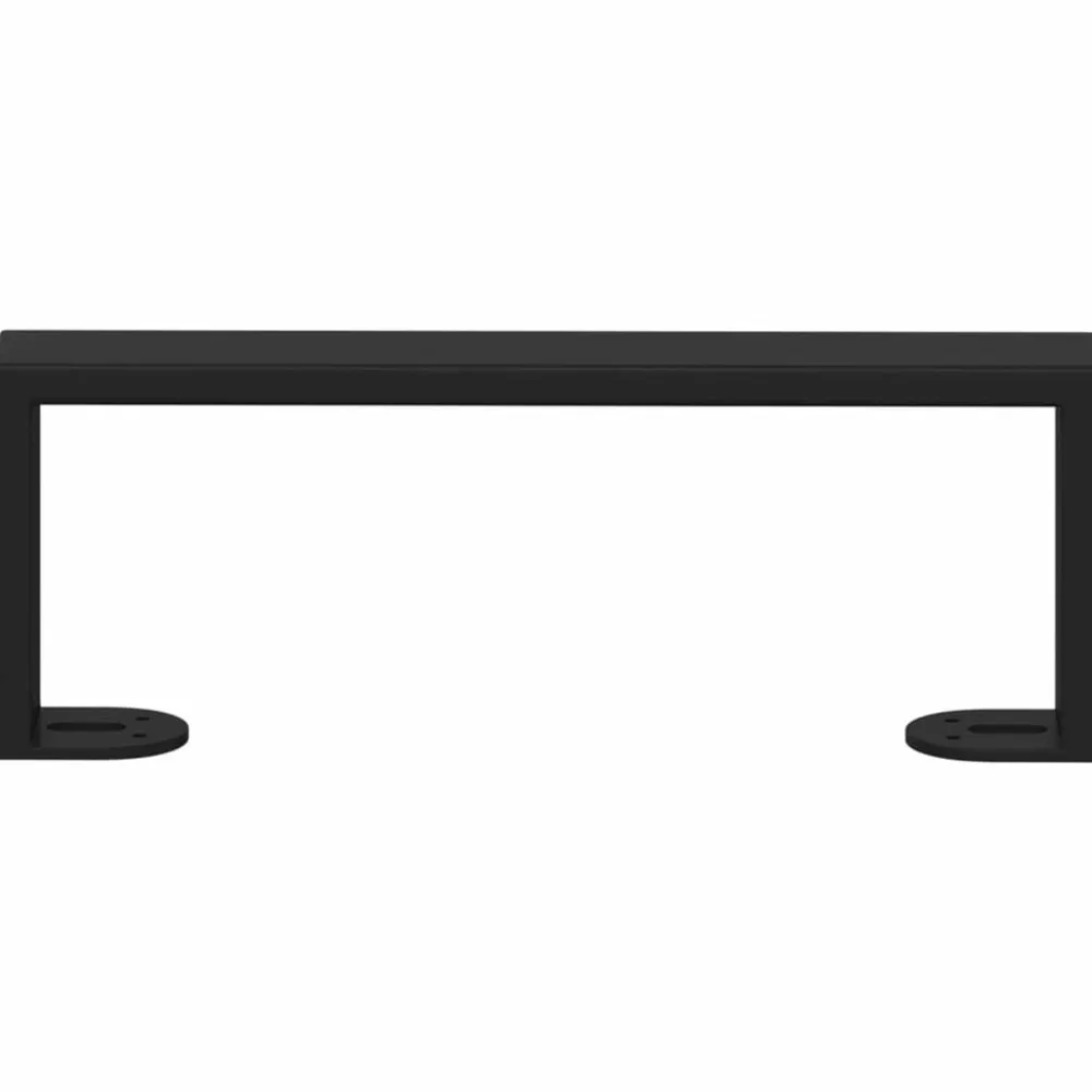 vidaXL Patas de Muebles 12 pcs Negro 281 x 40,5 x 100 mm Hierro New