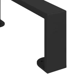 vidaXL Patas de Muebles 12 pcs Negro 281 x 40,5 x 100 mm Hierro New