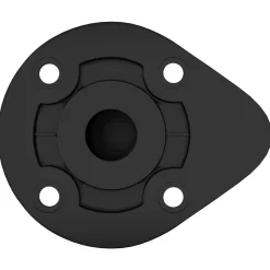 vidaXL Accesorios De Bricolaje-Patas de Muebles Ajustable 2 pcs Negro 46 x 46 x 128 mm PP