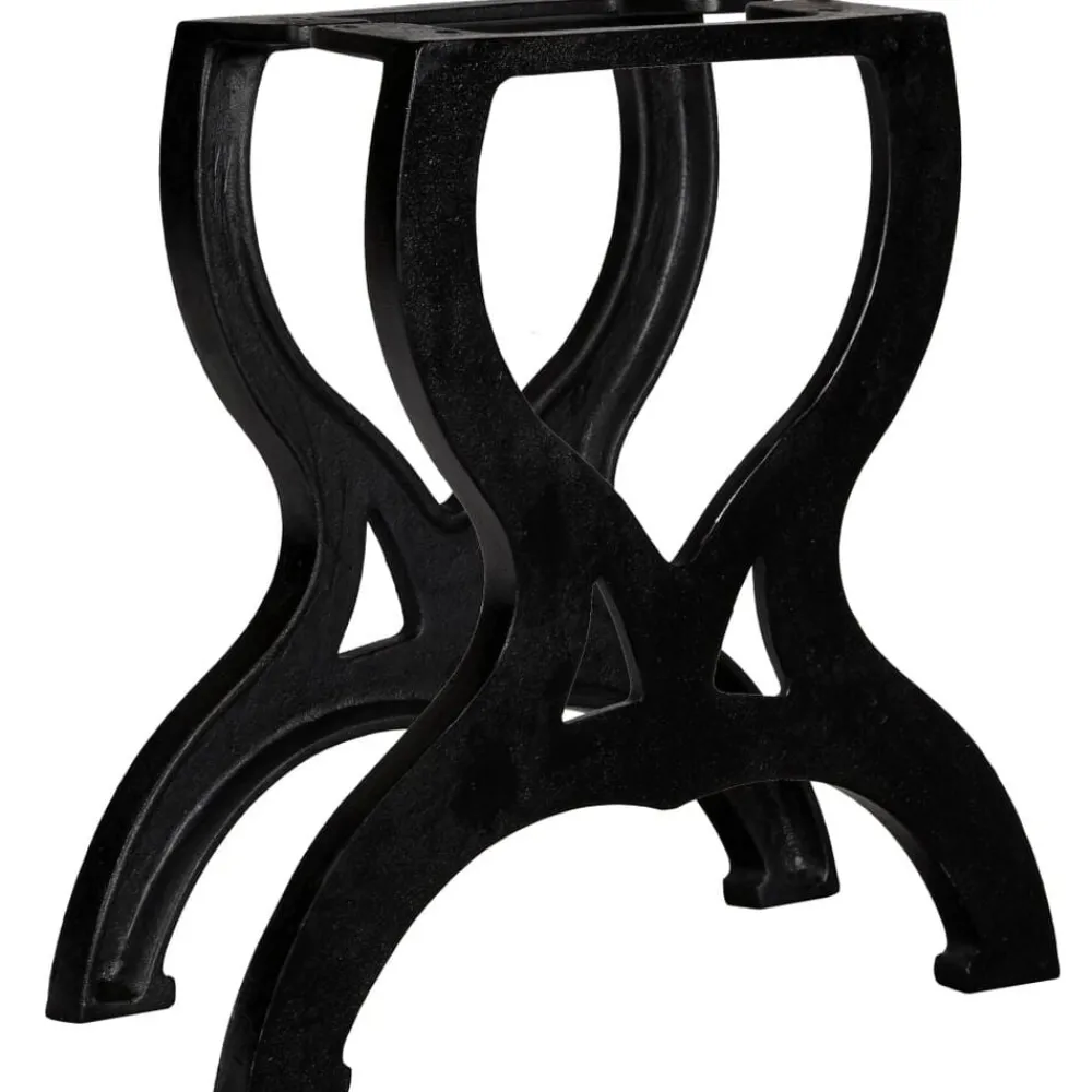 vidaXL Patas mesa de centro en hierro fundido 2 unidades forma X Clearance