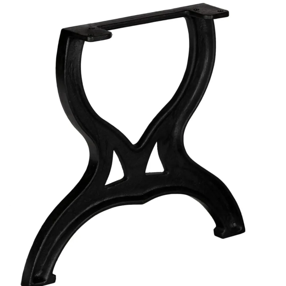 vidaXL Patas mesa de centro en hierro fundido 2 unidades forma X Clearance