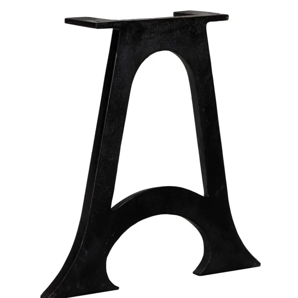 vidaXL Accesorios Para Mesas-Patas mesa de comedor en A hierro fundido base arqueada 2 uds