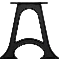 vidaXL Accesorios Para Mesas-Patas mesa de comedor en A hierro fundido base arqueada 2 uds