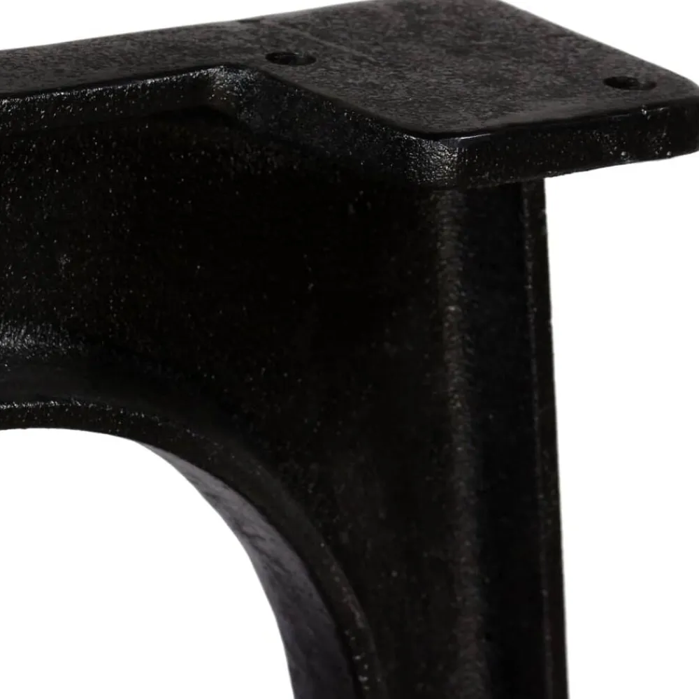 vidaXL Accesorios Para Mesas-Patas mesa de comedor en A hierro fundido base arqueada 2 uds