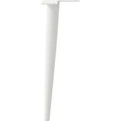 vidaXL Patas para mesa de centro cónicas (4 unidades), color , 30-31 cm, acero Blanco Clearance