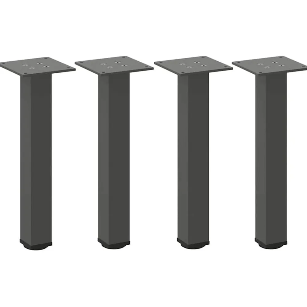vidaXL Accesorios Para Mesas-Patas para mesa de centro (4 unidades), , 30-32 cm, acero