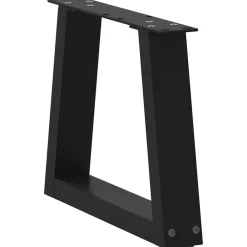 vidaXL Patas para mesa de centro en forma de V (2 unidades), color , 30 x (30-31,3) cm, acero Negro Clearance