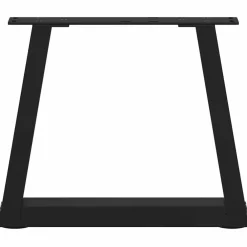 vidaXL Patas para mesa de centro en forma de V (2 unidades), color , 30 x (30-31,3) cm, acero Negro Clearance