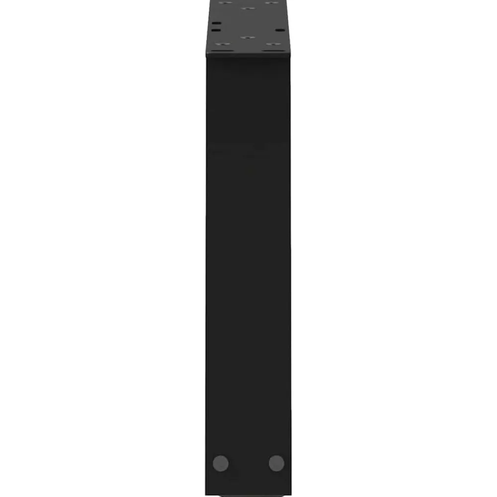 vidaXL Patas para mesa de centro en forma de V (2 unidades), color , 30 x (30-31,3) cm, acero Negro Clearance