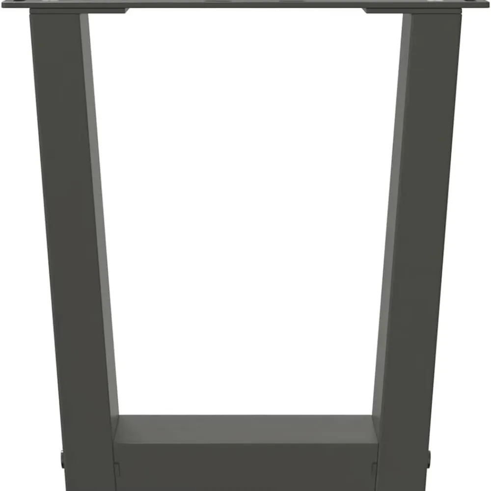 vidaXL Patas para mesa de centro en forma de V (2 unidades), , 30 x (30-31,3) cm, acero Antracita Best