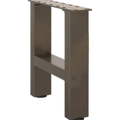vidaXL Patas para mesa de centro de acero (2 unidades, 30 x 30-31 cm) Natural Clearance