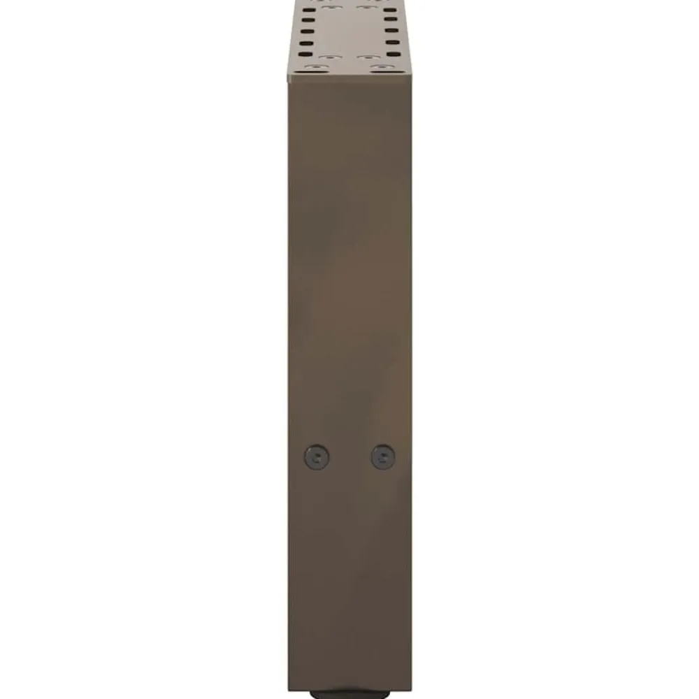 vidaXL Patas para mesa de centro de acero (2 unidades, 30 x 30-31 cm) Natural Clearance