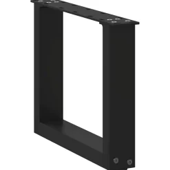 vidaXL Accesorios Para Mesas-Patas para mesa de centro en forma de U (2 unidades), color , 30 x (30-31) cm, acero