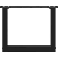 vidaXL Accesorios Para Mesas-Patas para mesa de centro en forma de U (2 unidades), color , 30 x (30-31) cm, acero