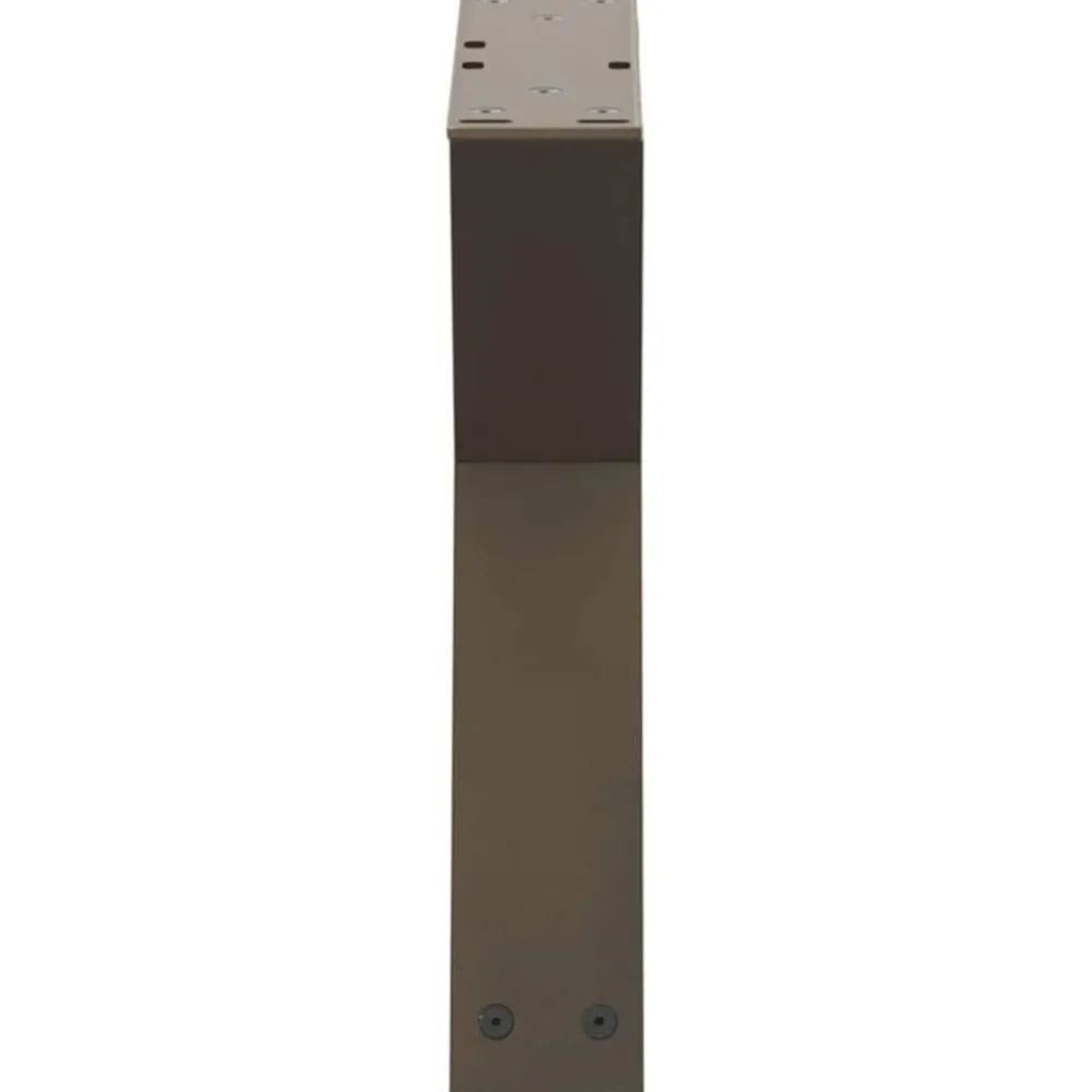 vidaXL Patas para mesa de centro (2 unidades), acero , 30 x (30-31,3) cm. Natural New