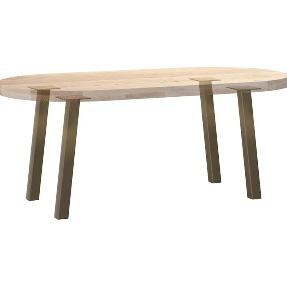vidaXL Patas para mesa de centro 4 unidades de acero 30 cm Acero Natural Outlet