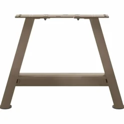 vidaXL Patas para mesa de centro en forma de A (2 unidades, 30 x 30-31 cm, acero) Natural