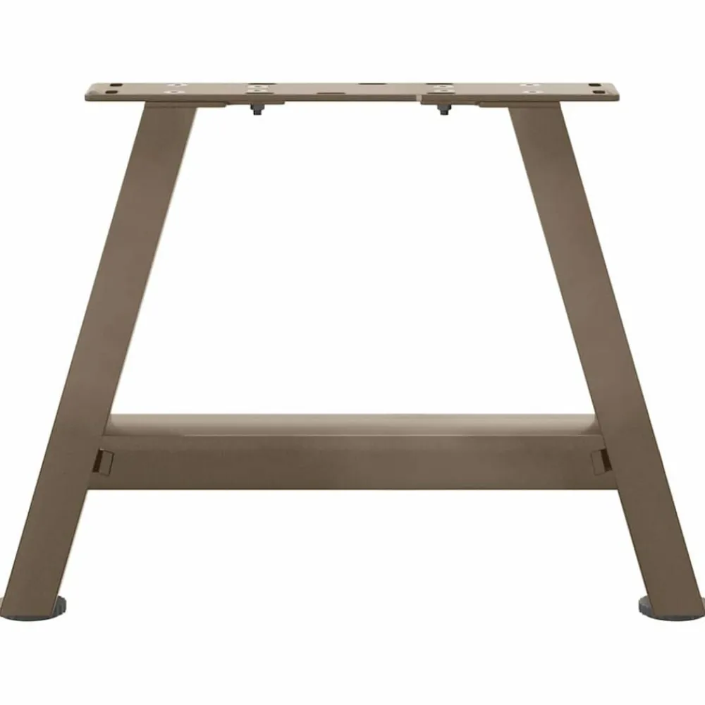 vidaXL Patas para mesa de centro en forma de A (2 unidades, 30 x 30-31 cm, acero) Natural