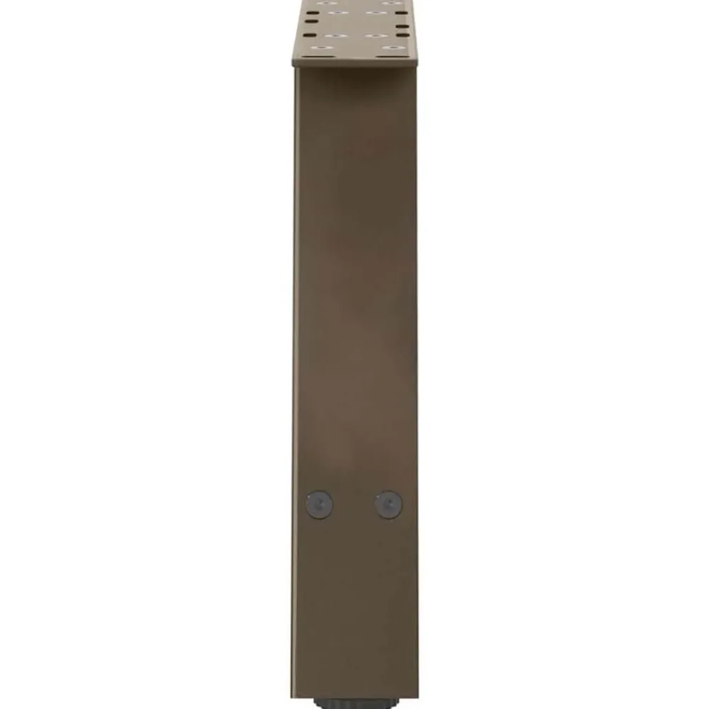 vidaXL Patas para mesa de centro en forma de A (2 unidades, 30 x 30-31 cm, acero) Natural