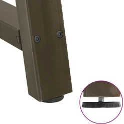 vidaXL Patas para mesa de centro en forma de A (2 unidades, 30 x 30-31 cm, acero) Natural