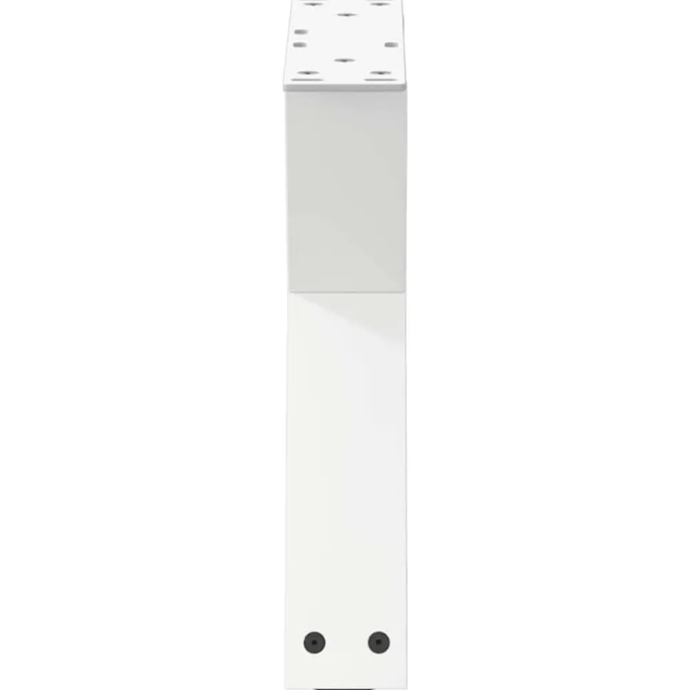 vidaXL Patas para mesa de centro (2 unidades), color , 30 x (30-31,3) cm, acero Blanco Online
