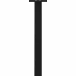 vidaXL Patas para mesa de centro (4 unidades), color , 30 cm, acero Negro Discount