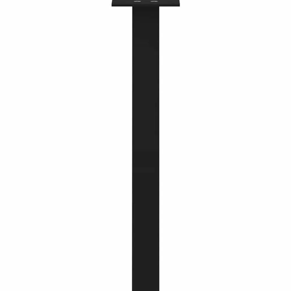 vidaXL Patas para mesa de centro (4 unidades), color , 30 cm, acero Negro Discount