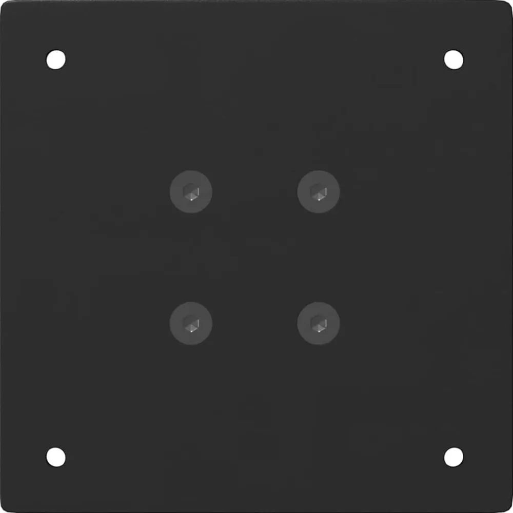 vidaXL Patas para mesa de centro (4 unidades), color , 30 cm, acero Negro Discount