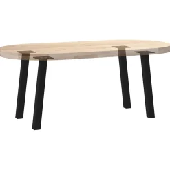 vidaXL Patas para mesa de centro (4 unidades), color , 30 cm, acero Negro Discount