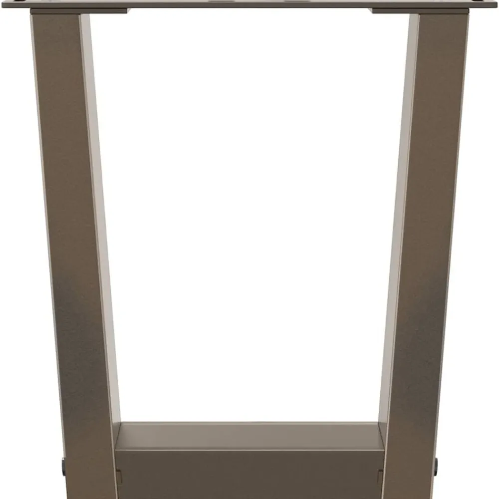 vidaXL Patas para mesa de centro en forma de V (2 unidades, acero , 30 x 30-31,3 cm) Natural Outlet