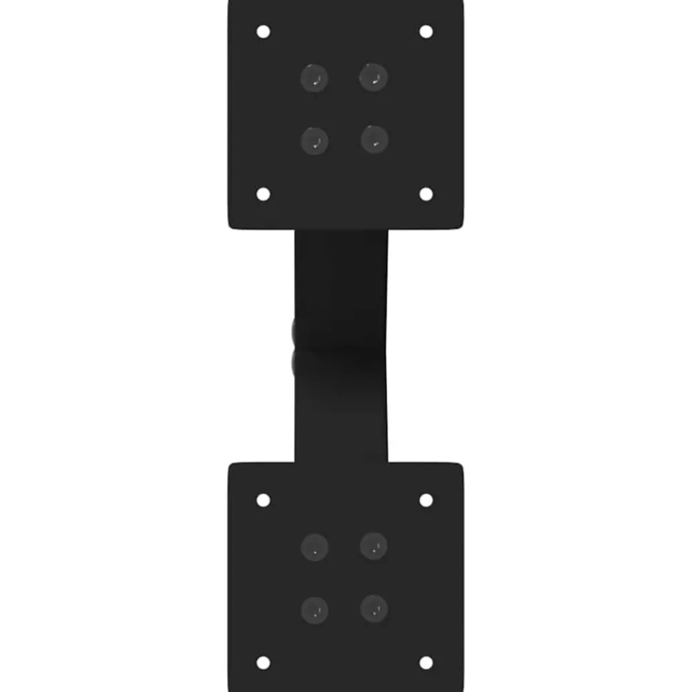 vidaXL Patas para mesa de centro en forma de X (2 unidades), color , 30 x (30-31) cm, acero Negro Hot