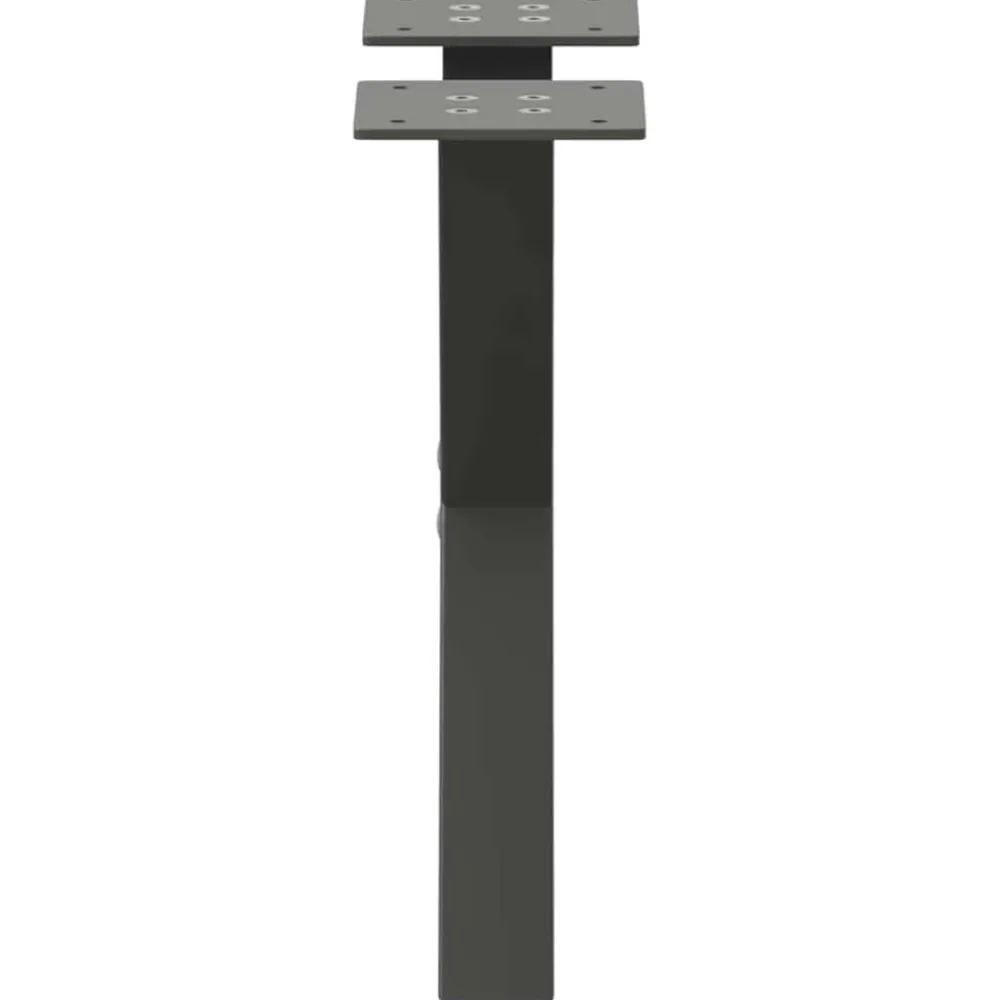 vidaXL Accesorios Para Mesas-Patas para mesa de centro en forma de X (2 unidades), , 37 x (30-31) cm, acero