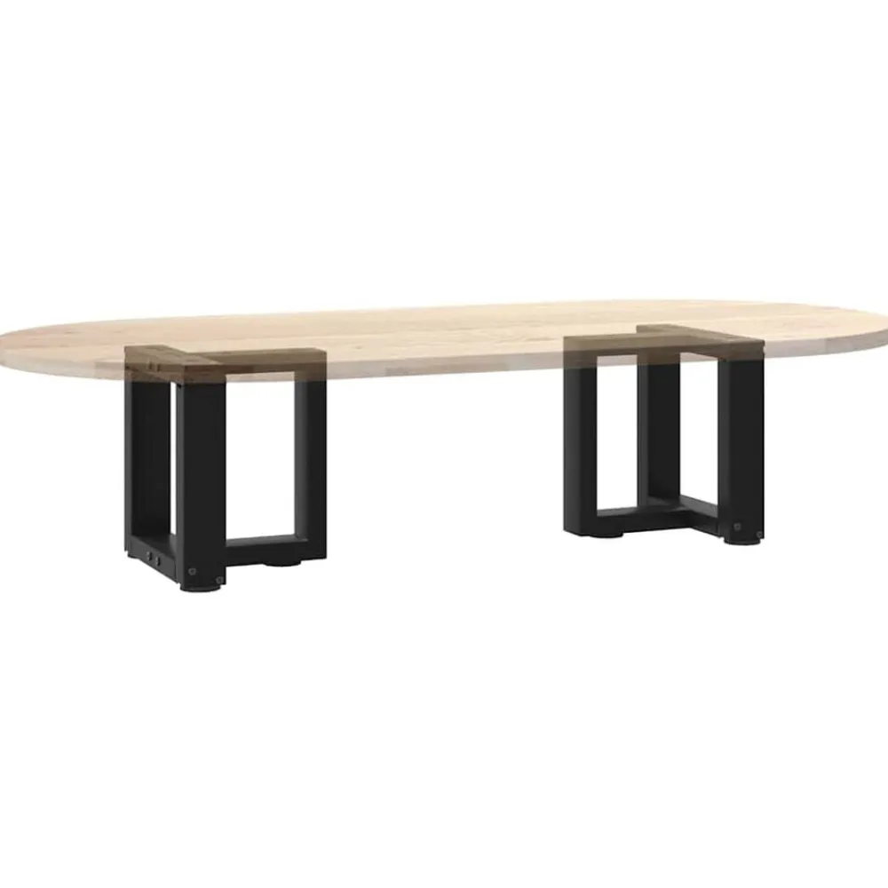 vidaXL Accesorios Para Mesas-Patas para mesa de centro en forma de T (2 unidades), color , 30 x 25 x (30-31) cm, acero