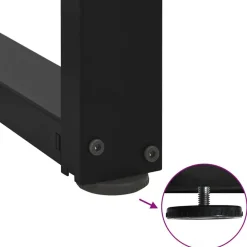 vidaXL Accesorios Para Mesas-Patas para mesa de centro en forma de T (2 unidades), color , 30 x 25 x (30-31) cm, acero