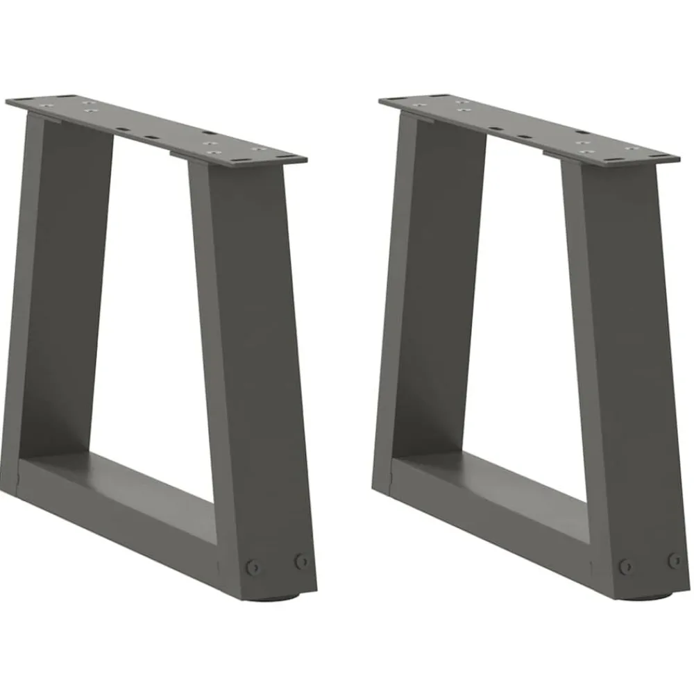 vidaXL Accesorios Para Mesas-Patas para mesa de centro en forma de V (2 unidades), , 30 x (30-31,3) cm, acero