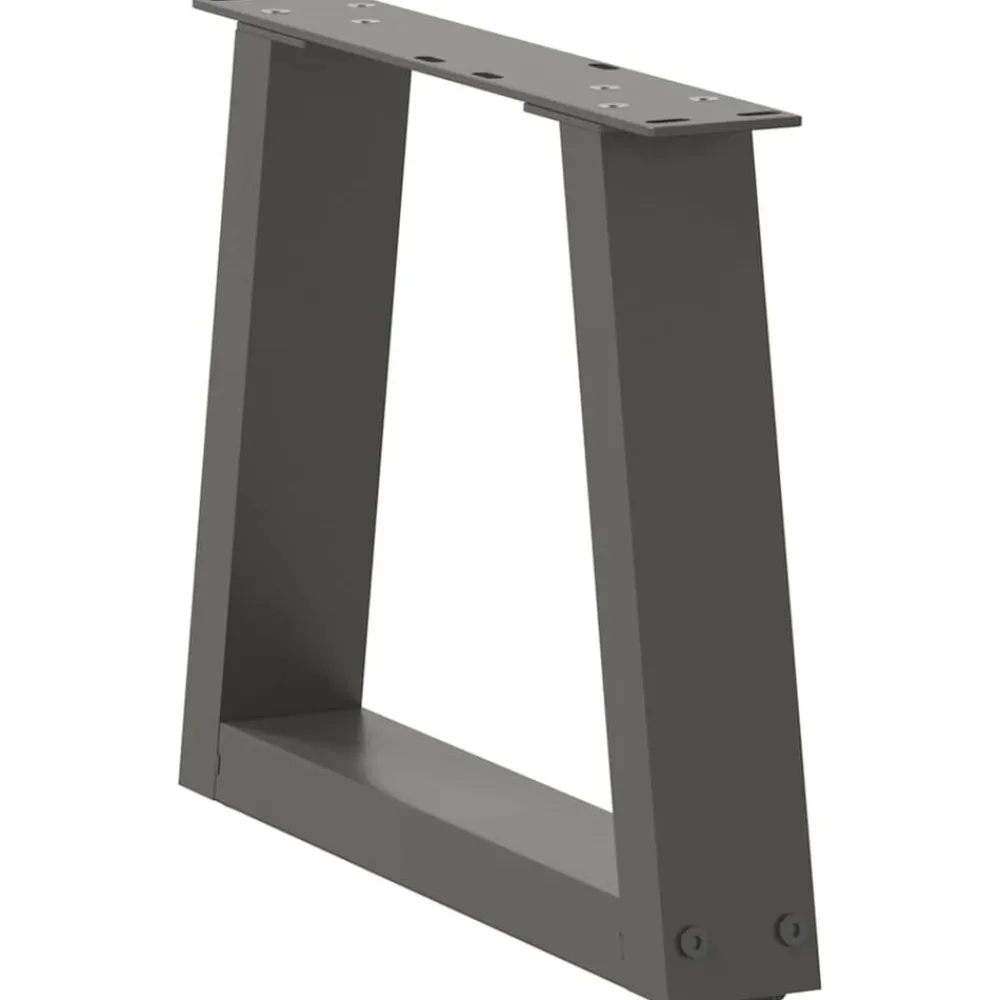 vidaXL Accesorios Para Mesas-Patas para mesa de centro en forma de V (2 unidades), , 30 x (30-31,3) cm, acero
