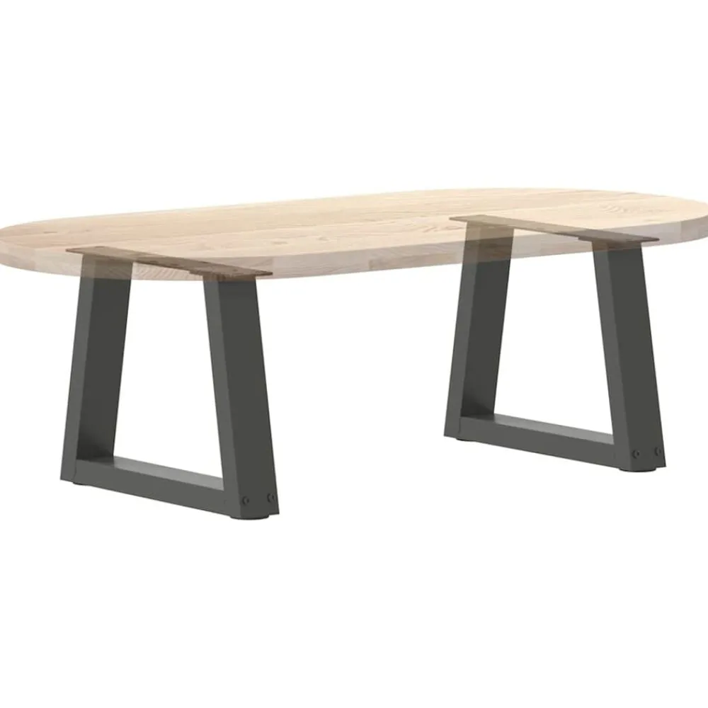 vidaXL Accesorios Para Mesas-Patas para mesa de centro en forma de V (2 unidades), , 30 x (30-31,3) cm, acero