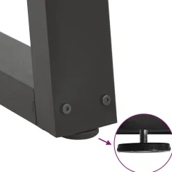 vidaXL Accesorios Para Mesas-Patas para mesa de centro en forma de V (2 unidades), , 30 x (30-31,3) cm, acero